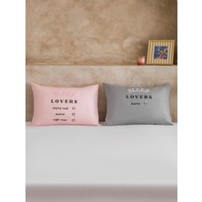 LC Waikiki Karışık Baskılı Pamuklu Yastık Kılıfı 2 Li 50X70 cm  (S6)