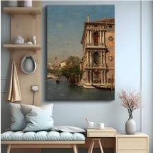 TosbArt Canaletto Venedik Kanalı Su Manzarası Kanvas Tablo Sanat Tablosu Ressam Tablosu