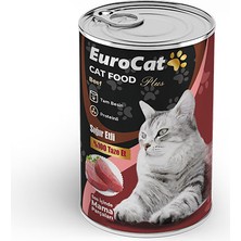 Xmpdby Eurocat Sığır Parça Etli Yetişkin Kedi Konserve 400 gr