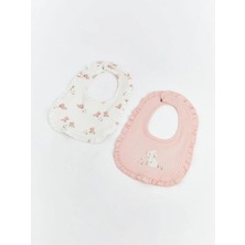 LC Waikiki Baskılı Kız Bebek Mama Önlüğü 2 Li  (S6)