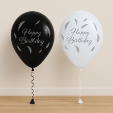 Happy Bırthday Tüy Baskı Balon 25'li