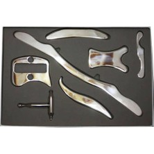 Feyza Design 7'li Paslanmaz Çelik Masaj Aleti Seti, Manuel Tıbbi Araçlar