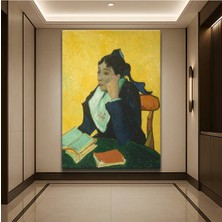 TosbArt Vincent Van Gogh Arlesli Madam Ginoux Kadın Portresi Kanvas Tablo Ressam Tablosu