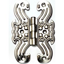 Skygo Dekoratif, Sac Kelebek Menteşe - Büyük, Nikel, 1 Adet