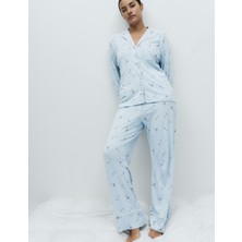 Marks & Spencer Pamuk-Modal Baskılı Pijama Takımı