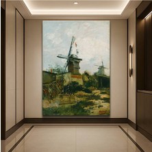 TosbArt Vincent Van Gogh Montmartre Yel Değirmenleri Kanvas Tablo Sanat Tablosu Ressam Tablosu