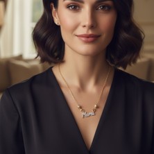 Mare Accessories Zirkon Taşlı “mama” Yazılı Kolye
