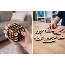 🧠 Sscnc Ahşap Zeka Küpü | El Becerisi Geliştiren Lazer Kesim Puzzle