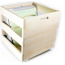 Allians 75 Kapasiteli Ahşap Plak Kasası, Kargo Dahil, Şık ve Dayanıklı