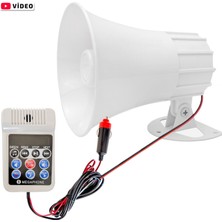 Pazarcı Horn Hoparlör Ses Kayıtlı USB Sd 20W Tak Kullan Poke