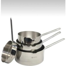 abnturk 4’lü Set Kaçerola Sütlük ve Sosluk (Sosluk ve 12-14-16CM Sütlükler)