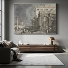 TosbArt Canaletto Venedik Sarayı Mimari Resmi Kanvas Tablo Sanat Tablosu Ressam Tablosu