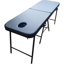 Feyza Design Katlanabilir Portatif Yüz Kısmı Açık Masaj Masası, Kolay Taşınabilir