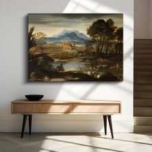 TosbArt Claude Lorrain Pastoral Kırsal Manzara Kanvas Tablo Sanat Tablosu Ressam Tablosu