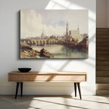 TosbArt J.m.w. Turner Dresden Tarihi Şehir Manzarası Kanvas Tablo Sanat Tablosu Ressam Tablosu