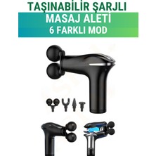 Feyza Design Çift Başlı Sporcu Masaj Aleti, 6 Mod, Şarjlı, Titreşimli, Çok Fonksiyonlu