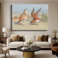 TosbArt Archibald Thorburn Çöl Kuşları Doğa Resmi Kanvas Tablo Sanat Tablosu Ressam Tablosu