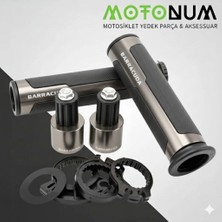 Motonum Arora Freedom 50 Barracuda Elcik TAKIMI-SILIKONLU-TITANYUM-EL13095