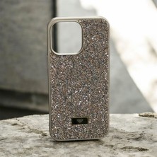 Teleplus iPhone 14 Pro Max Kılıf Diamond Taşlı Model Bling Kapak