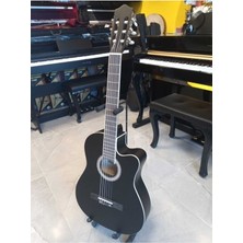 Allians Tam Boy Klasik Gitar, Siyah, Kılıf ve Aksesuar Hediye