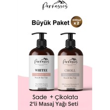 Feyza Design Çikolata ve White Natural Duyusal Aromaterapi Masaj Yağı Seti 400 ml