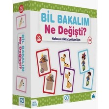 Games Bil Bakalım Ne Değişti? Hafıza ve Dikkat Gelişim Kartı 55 Kart 5109