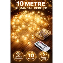 10 Metre Peri LED Kumandalı 8 Fonksiyonlu Dekoratif Peri LED  Peri LED