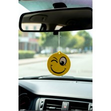 Promosyonik Gülen Yüz Tasarım Ferahlatıcı Oto Kokusu