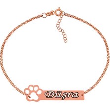 Inure Jewelry Gümüş Rose Kişiye Özel İsimli Bayan Bileklik