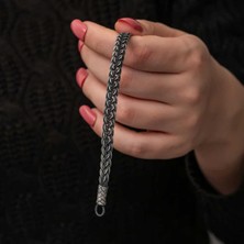 Inure Jewelry Gümüş Kazaziye Örgü Bileklik