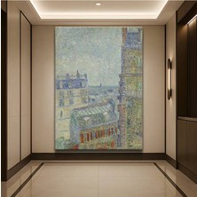 TosbArt Vincent Van Gogh Paris Şehir Manzarası Kanvas Tablo Sanat Tablosu Ressam Tablosu