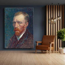 TosbArt Vincent Van Gogh Otoportre Sanatçı Portresi Kanvas Tablo Sanat Tablosu Ressam Tablosu