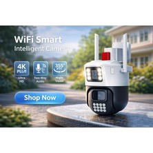 O-Kam 6015 Çift Lens Güvenlik Kamerası Ptz Wifi Hareketli Sd Kart Destekli