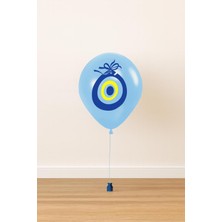 Nazar Boncuğu Balon Açık Mavi 25'li