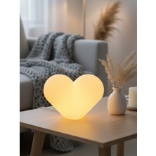 Pammuks Dekoratif Kalp Gece Lambası – Romantik Masa Üstü Aydınlatma