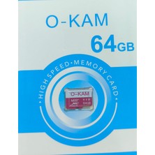 O-kam Okam 64 GB Hafıza Kartı Micro Sd Güvenlik Kamerası & Telefon Uyumlu Yüksek Hızlı
