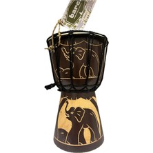 Allians Otantik Ahşap Djembe Davul 25CM, Darbuka, Bongo, Kongo, Mahoni ve Keçi Derisi