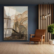 TosbArt Richard Parkes Bonington Mimari Kalıntılar Antik Sanat Temperli Cam Tablo Sanat Tablosu