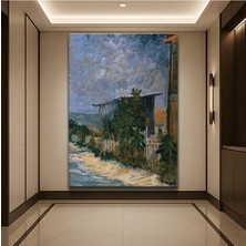 TosbArt Vincent Van Gogh Montmartre Sokağı Şehir Manzarası Kanvas Tablo Ressam Tablosu