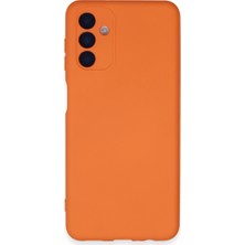 LTG Nova Galaxy A24 4g Kılıf Nano Içi Kadife Silikon - Turuncu