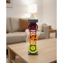 Toyigoo 3’lü Jant Dekor Seti Masa Üstü ve Salon Için Modern Spor Tasarım - AA002I-6LDDT2