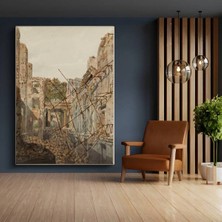 TosbArt David Roberts Yıkıntılar Arası Antik Manzara Kanvas Tablo Sanat Tablosu Ressam Tablosu
