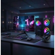 Arestech I7 3770 16 GB 240 SSD+500 HDD GT1030 2gb 24" Ekran Wifi+Klavye Mouse+Kulaklık Oyuncu Bilgisayarı