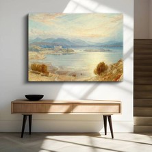 TosbArt J.m.w. Turner Göl Kale Manzarası Kanvas Tablo Sanat Tablosu Ressam Tablosu