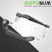 Motonum Fcm R9 50 Manet Koruma Karbon Desenli-Gümüş DEKORLU-MKM32994