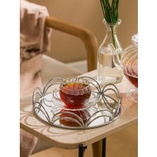 LC Waikiki Karışık Aynalı Metal Tepsi 20 cm  (S6)