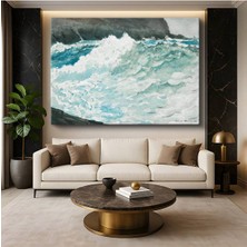 TosbArt Winslow Homer Shore And Surf Sahil Dalgalar Deniz Resmi Kanvas Tablo Ressam Tablosu