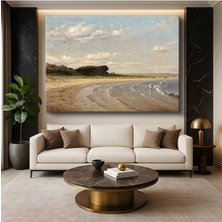 TosbArt William Trost Richards Beach Scene Plaj Sahil Manzarası Kanvas Tablo Ressam Tablosu