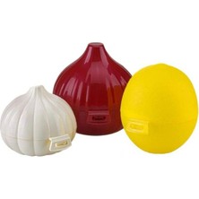 abnturk Sarımsak Soğan Limon Saklama Kabı 3 "lü