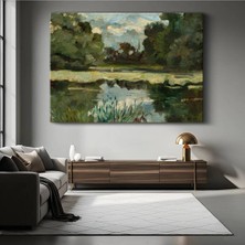 TosbArt Edward Mitchell Bannister Gölet Su Manzarası Kanvas Tablo Sanat Tablosu Ressam Tablosu